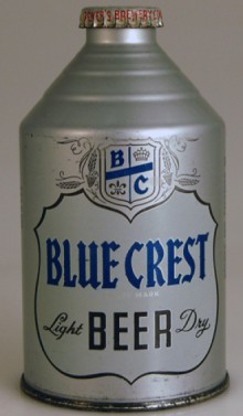 Blue Crest Light Dry Beer Can