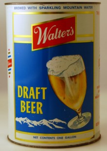 Walter's Draft Beer Can
