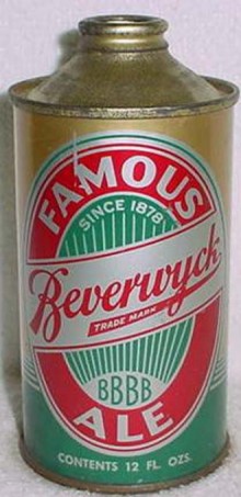 Beverwyck Famous Ale Beer Can
