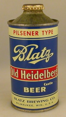 Blatz Old Heidelberg Beer Can