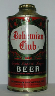 Bohemian Club Beer Can