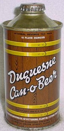 Duquesne Can o Beer Can