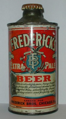 Fredericks Extra Pale Beer Can