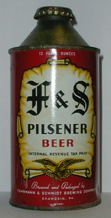 F & S Pilsener Beer Can