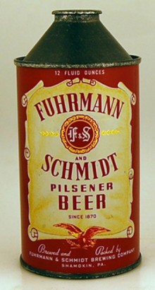 Fuhrmann Schmidt Pilsener Beer Can