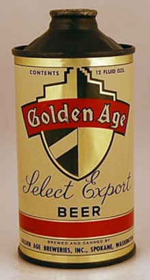 Golden Age Select Export Beer Can