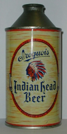 Iroquois Indian Head Beer Can