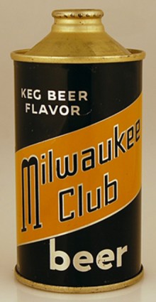 Milwaukee Club Keg Beer Can