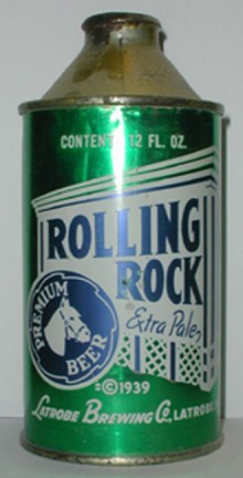 Rolling Rock Extra Pale Beer Can