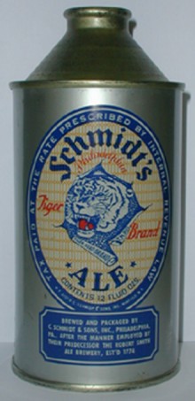 Schmidts Tiger Brand Ale Beer Can