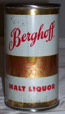 Berghoff Malt Liquor Beer Can