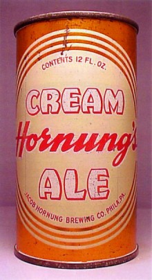 Hornungs Cream Ale Beer Can