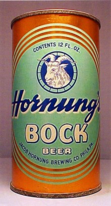 Hornungs Bock Beer Can