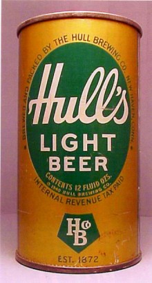 Hulls Light Beer Can