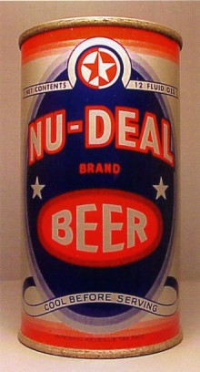 Nu Deal Brand Beer Can