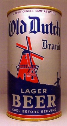 Old Dutch Brand Lager Beer Can