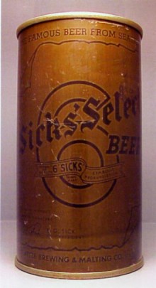 Sicks Select (Olive Drab) Beer Can