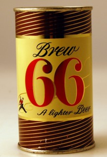 Brew 66 A Lighter Brew Beer Can